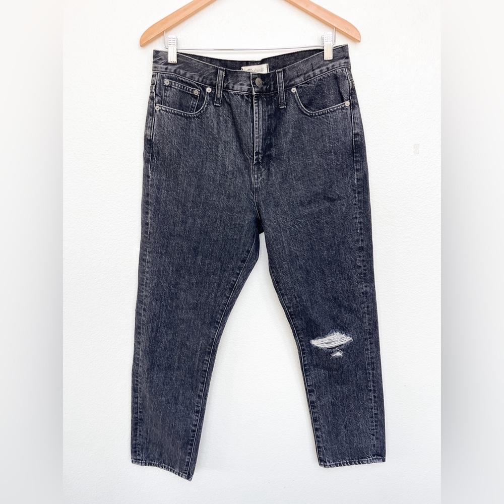 Madewell The Perfect Vintage Jean Size 29 Black Distressed
